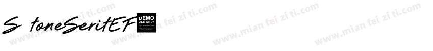 S toneSeritEF字体转换